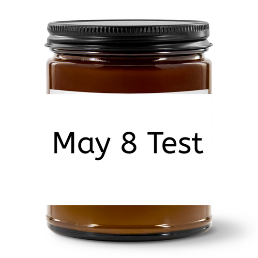 May 8 Test Candle Amber 9oz