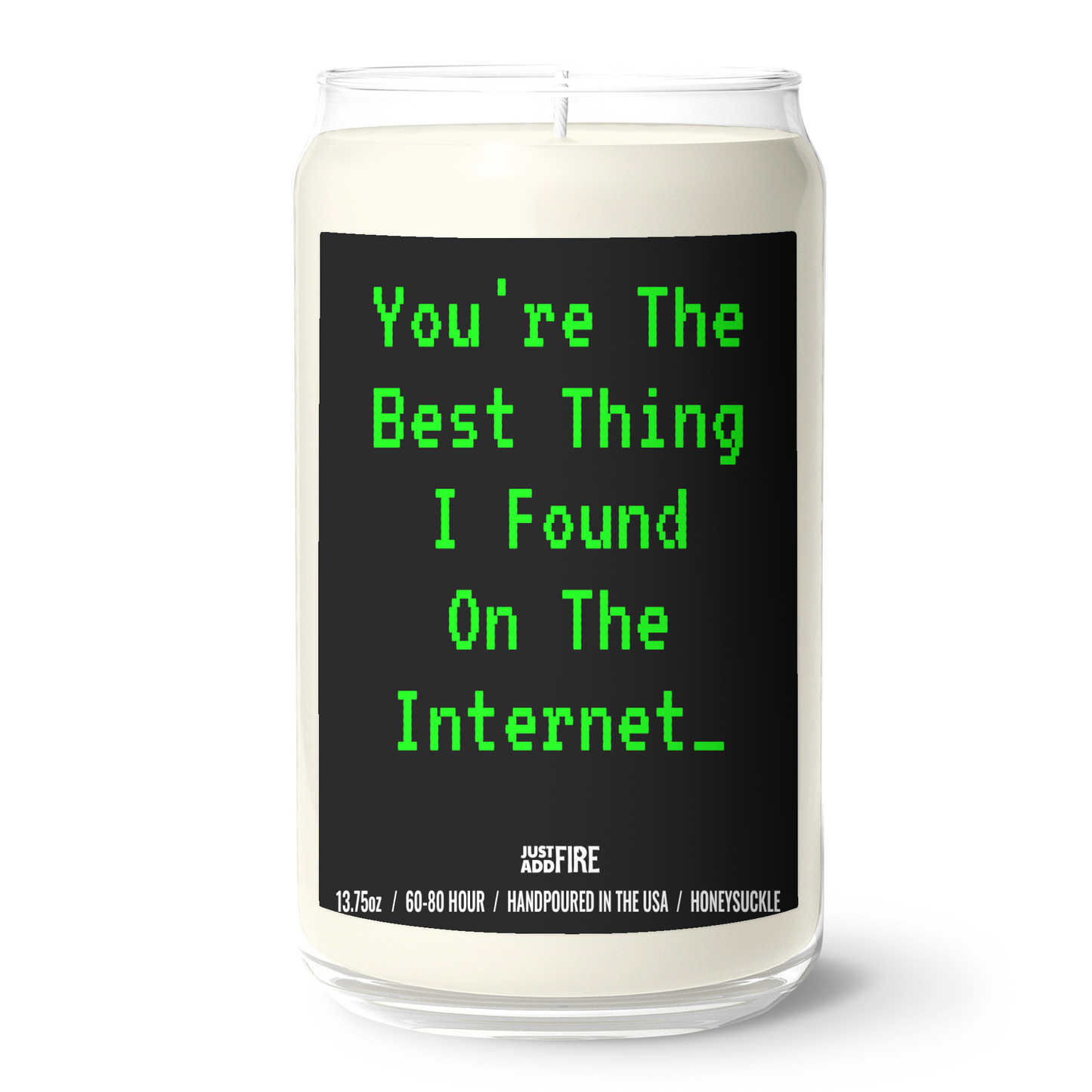 13.75oz Clear Jar Candle | 3"x3.75" White Label