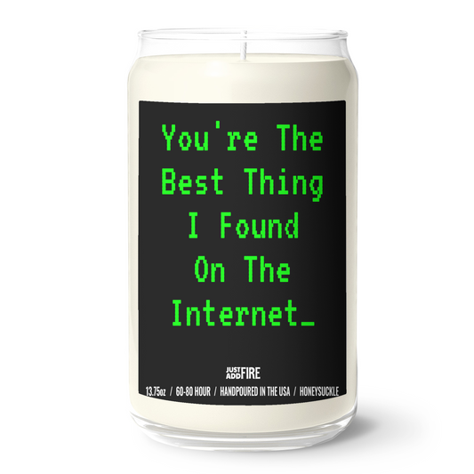 13.75oz Clear Jar Candle | 3"x3.75" White Label